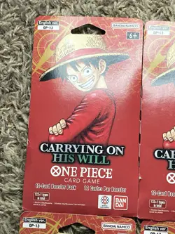 One Piece TCG: Carrying On His Will Sleeved Booster OP-13 English (LOT OF 10) - Image 2