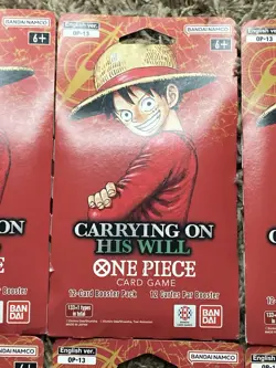 One Piece TCG: Carrying On His Will Sleeved Booster OP-13 English (LOT OF 10) - Image 3