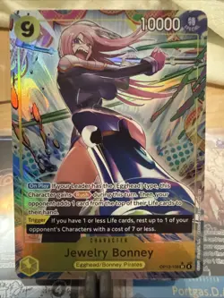 Jewelry Bonney (108) (Alternate Art) OP13-108 Carrying On His Will Foil - Image 1