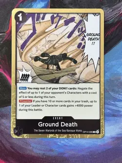Ground Death OP14-096 The Azure Sea's Seven Foil One Piece Tcg Op14 - Image 1