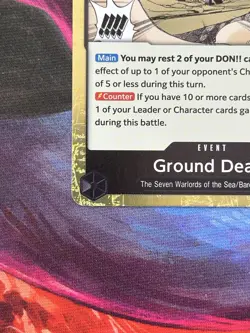 Ground Death OP14-096 The Azure Sea's Seven Foil One Piece Tcg Op14 - Image 5