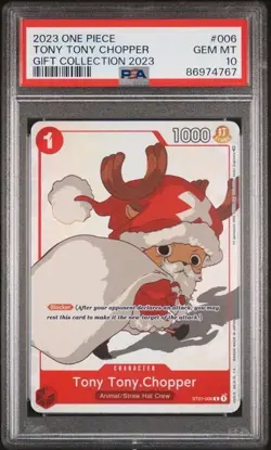 2023 ONE PIECE GIFT COLLECTION 2023 #006 TONY TONY CHOPPER HOLO PSA 10 ENGLISH - Image 1