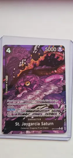 One Piece Carrying On His Will St Jaygarcia Saturn OP13-083 Alternate Alt Art NM - Image 1