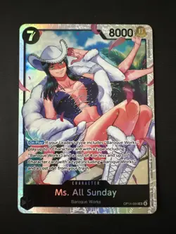 Ms. All Sunday OP14-084 The Azure Sea's Seven SR Foil One Piece - Image 1
