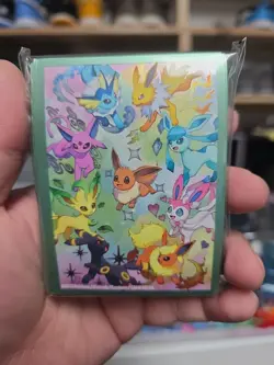 Eevee Card Sleeves 65ct From Pokemon Prismatic Evolutions SPC - Image 1