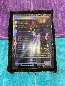 Summon: Bahamut MtG Magic the Gathering Final Fantasy Borderless Foil Card 0356 - Image 2