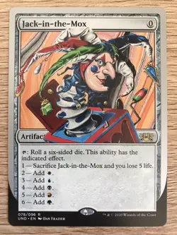 Jack-in-the-Mox MTG Magic the Gathering Card NM Near Mint Unsanctioned UND - Image 1