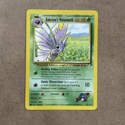 Sabrina's Venomoth - 34/132 - Pokemon Gym Heroes Unlimited Rare Card WOTC NM - Image 1
