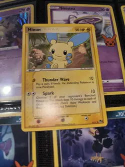 MINUN 12/17 POP SERIES 1 Pokemon Card NM - Image 1