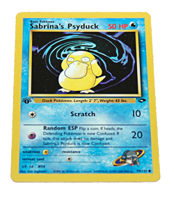 Sabrina's Psyduck 99/132 1st Edition Gym Challenge Common Pokemon Card LP/NM - Image 3