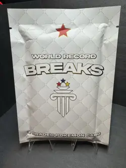 World Record Breaks 1 Graded Pokemon Card SEALED Guinness World Record Pokemon - Image 1