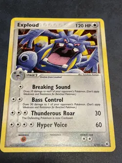 POKEMON CARD RARE: EXPLOUD 6/101 holo EX HIDDEN LEGENDS (SEE PHOTOS) - Image 1