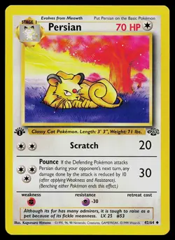 Pokemon Card - Persian Jungle 42/64 Uncommon 1st Edition - Image 1
