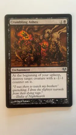 Crumbling Ashes Eventide MTG Magic the Gathering Card SP/LP - Image 1