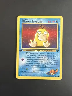 Pokemon TCG Misty's Psyduck Gym Challenge, 1st Edition Common Card 90/132 - Image 1