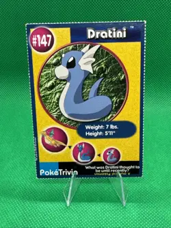 Dratini #147 Pokemon Burger King PokeTrivia Trading Card - Image 1