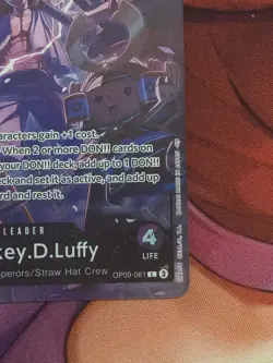 Monkey.D.Luffy (ENG 2nd Anniversary) OP09-061 One Piece Promotion Cards Foil - Image 2