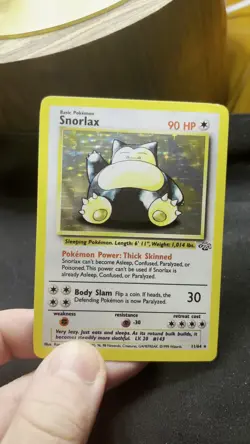 Vintage Snorlax Holo 11/64 Jungle Set ✨ Rare WOTC Pokemon Card 1999 NM/LP - Image 2