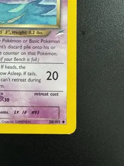 Dark Haunter 36/105 Neo Destiny Regular Pokemon Card LP - Image 5