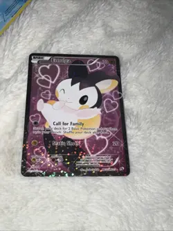 Pokemon TCG Emolga RC23/25 Full Art Rare Holo Card Legendary Treasures - Image 1
