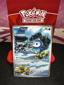 Piplup 98/94 Phantasmal Flames Illustration Rare Holo Pokemon TCG Card NM - Image 1