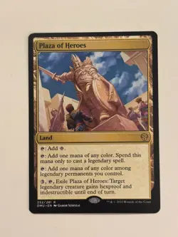 Magic: The Gathering Land Plaza of Heroes Plaza of Heroes Rare Magic Card - Image 1