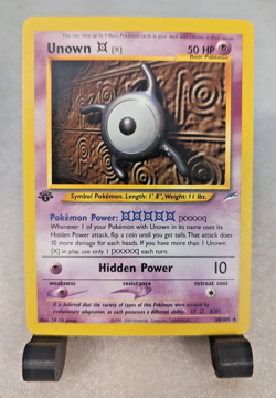 Pokemon Card Neo Destiny 1st Edition Unown X 30/105 WOTC Rare Near Mint! - Image 2