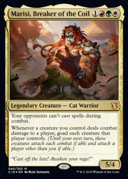 Marisi, Breaker of the Coil -Foil Light Play MTG Commander 2019 - Image 1