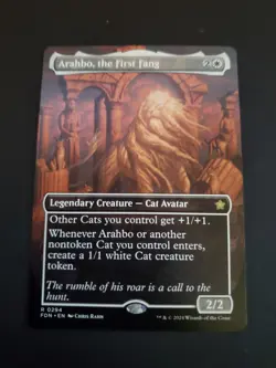 Arahbo, the First Fang (Borderless) Rare MTG Foundations - Image 1