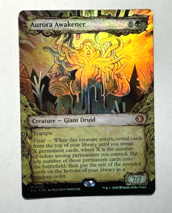 MTG Aurora Awakener Mythic Showcase Foil Lorwyn Eclipsed 0323 NM - Image 1