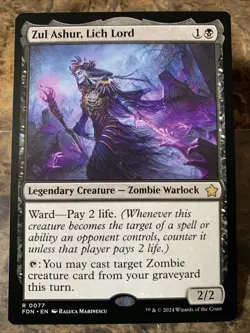 MTG TCG Foundations Zul Ashur, Lich Lord 0077 Regular Rare - Image 1