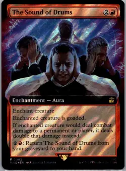 #982 The Sound of Drums Extended Surge Foil Universes Beyond: Doctor Who Rare - Image 1