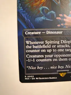 MTG Spitting Dilophosaurus Borderless Jurassic World Collection - Image 2