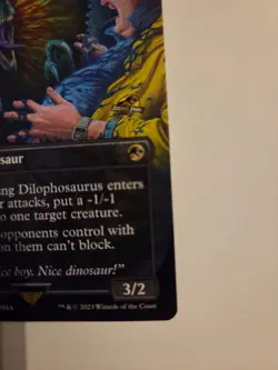 MTG Spitting Dilophosaurus Borderless Jurassic World Collection - Image 3