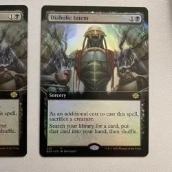 FOIL - Diabolic Intent - Extended Art - NM - The Brothers' War - MTG - Image 2
