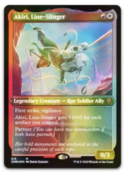 Akiri, Line-Slinger (Foil Etched) #515 (LP) Commander Legends CMR Magic MTG - Image 1