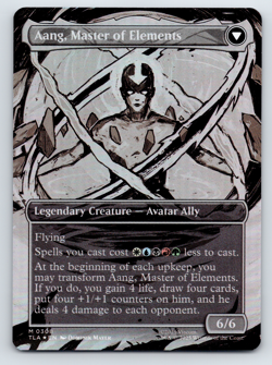 Avatar Aang Borderless Foil M 308 Mythic Magic the Gathering Master of Elements - Image 2
