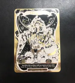 MTG japanese Metal Treasure Token Liliana DIY gold one of a kind made in japan - Image 1