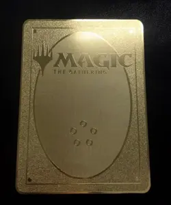 MTG japanese Metal Treasure Token Liliana DIY gold one of a kind made in japan - Image 4