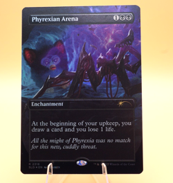 Phyrexian Arena #2318 | Rare | Borderless Rainbow Foil | Furby | MTG Secret Lair - Image 1