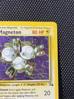 Magneton 11/62 Fossil Unlimited Holo Rare Pokemon TCG 1999 - Image 3