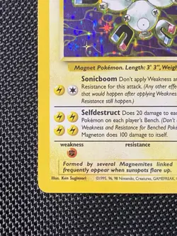 Magneton 11/62 Fossil Unlimited Holo Rare Pokemon TCG 1999 - Image 5