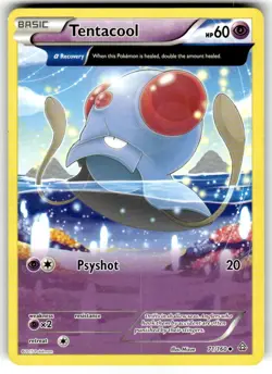 Tentacool (Alpha) 71/160 Uncommon XY - Primal Clash Non Holo Pokemon Card LP - Image 1