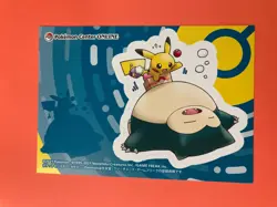 Snorlax Pikachu pokemon center promo seal sticker Very Rare Japanese F/S - Image 2