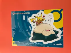Snorlax Pikachu pokemon center promo seal sticker Very Rare Japanese F/S - Image 3