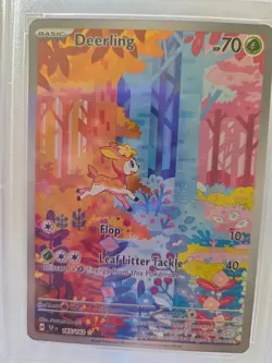 DEERLING IR 2024 POKEMON TEF EN #165 PSA MINT 9 - Image 4