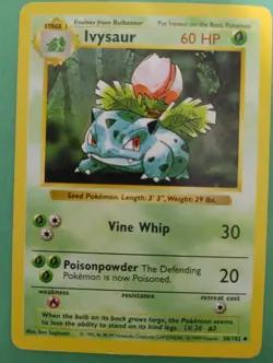Pokemon Ivysaur Base Set 30/102 1st Edition Shadowless-ENN COINS - Image 1