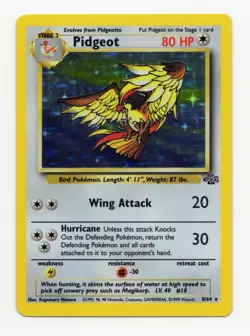 Pokemon TCG Pidgeot Jungle 8/64 Holo Unlimited NM- - Image 1