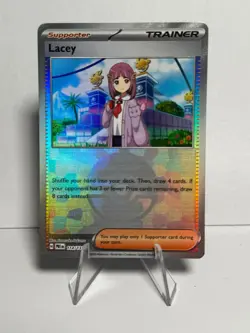 Pokemon Prismatic Evolutions Lacey 114/131 Poke Ball Holo - MINT - Image 1