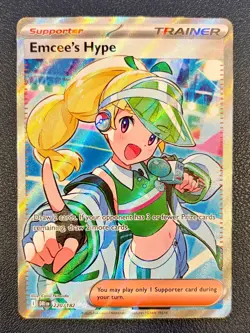 Emcee's Hype - 220/182 - Pokemon Destined Rivals Ultra Rare NM DRI EN - Image 1